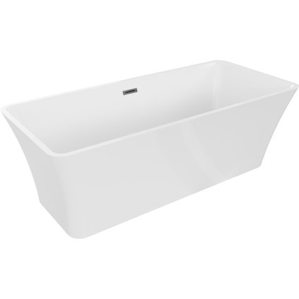 Mexen Tonia, szabadon álló kád 170 x 75 cm, fehér, grafit túlfolyó, 52171707500-66