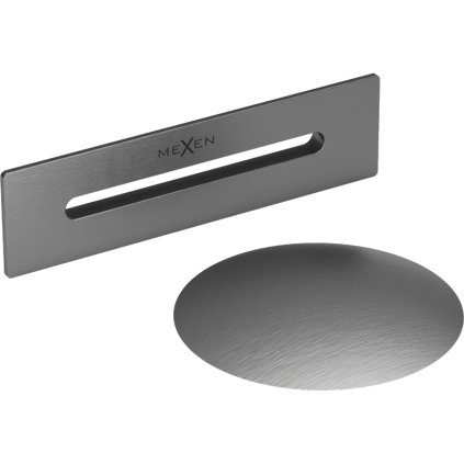 Mexen ClickClack leeresztőcsavar és túlfolyósapka, grafitmatt, 5100-66