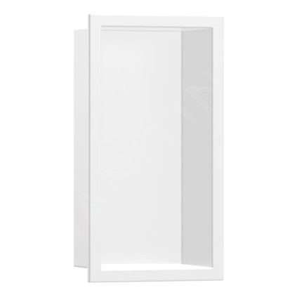 484475 hansgrohe xtrastoris original vyklenok do steny s ramom 300x150x100 mm matna biela han 56057700