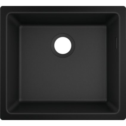 Hansgrohe S51, alászerelt mosogató 450, fekete grafit, HAN-43431170