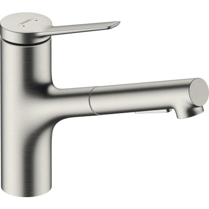 Hansgrohe Zesis M33, karos konyhai csaptelep 150, kihúzható zuhany, 2jet, sBox, rozsdamentes megjelenés, HAN-74821800