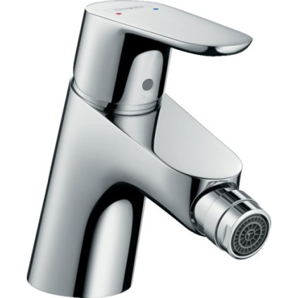 Hansgrohe Focus, karos bidé keverő, push-open hulladékkészlettel, króm, HAN-31922000