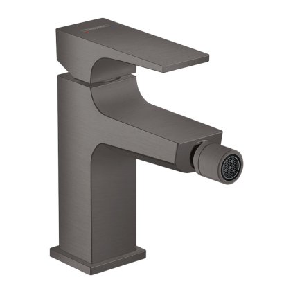 Hansgrohe Metropol, talapzatos bidé csaptelep Push-Open, szálcsiszolt fekete króm, HAN-32520340