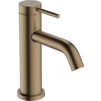 Hansgrohe Tecturis S, karos mosdócsaptelep 80 CoolStart EcoSmart+ hulladékkészlettel, szálcsiszolt bronz, HAN-73302140