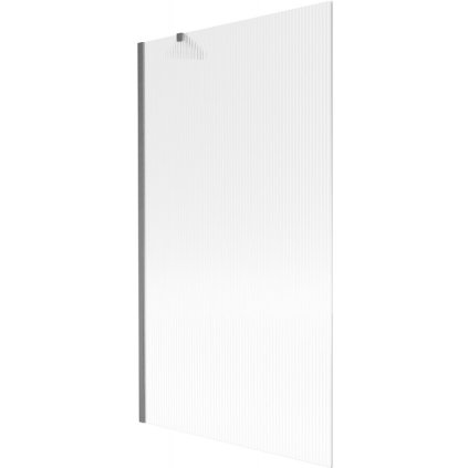 Mexen Next, 1 szárnyú kádparaván 100 x 150 cm, 6 mm üveg Bordák, csiszolt grafit, 895-100-000-00-09-66