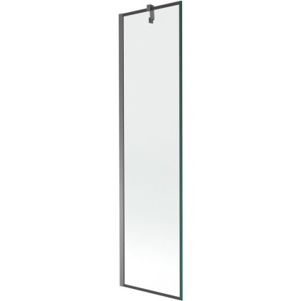 Mexen Next, 1 szárnyas kádparaván 50 x 150 cm, 6mm átlátszó üveg - fekete mintás, grafit, 895-050-000-00-70-95