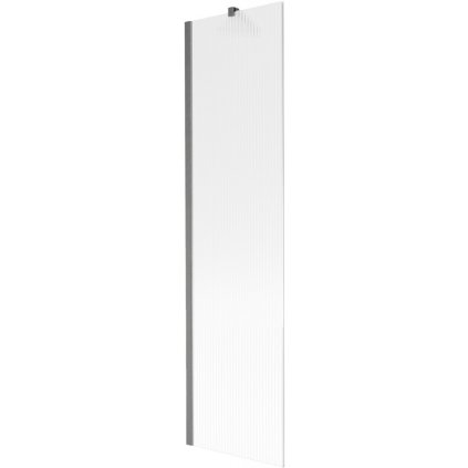 Mexen Next, 1 szárnyas kádparaván 50 x 150 cm, 6 mm-es üveg Bordák, szálcsiszolt grafit, 895-050-000-00-09-66