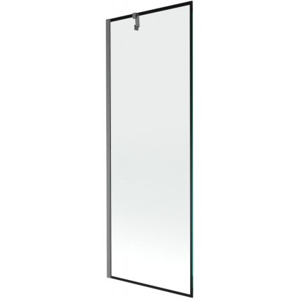 Mexen Next, 1 szárnyas kádparaván 70 x 150 cm, 6mm átlátszó üveg - fekete mintás, csiszolt grafit, 895-070-000-00-70-66