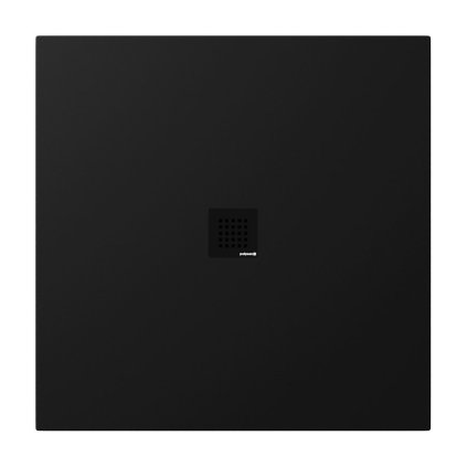 499334 polysan treneca sprchova vanicka z liateho mramoru s moznostou upravy rozmeru 100x100cm cierna matna 84301 21