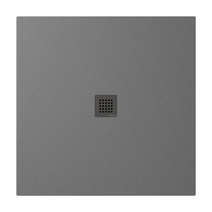 499337 polysan treneca sprchova vanicka z liateho mramoru s moznostou upravy rozmeru 100x100cm siva matna 84301 31