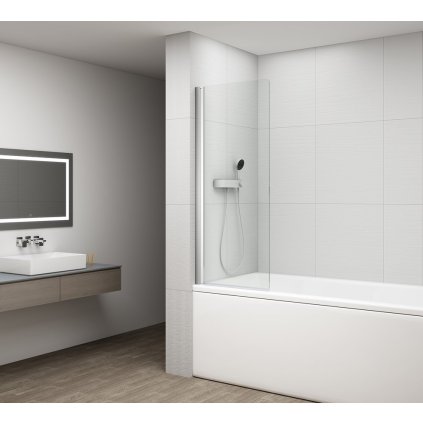 Polysan, ROTA kádparaván forgatható 650mm, átlátszó üveg, FA650