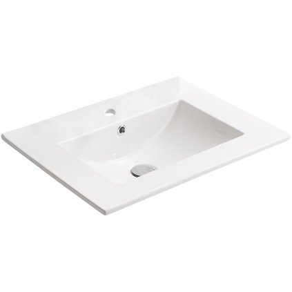 CERANO - Todo kerámia mosogató - fényes fehér - 60x47 cm