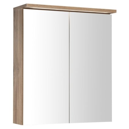 504442 aqualine kawa strip galerka s led osvetlenim 60x70x22cm dub emporio wgl36s