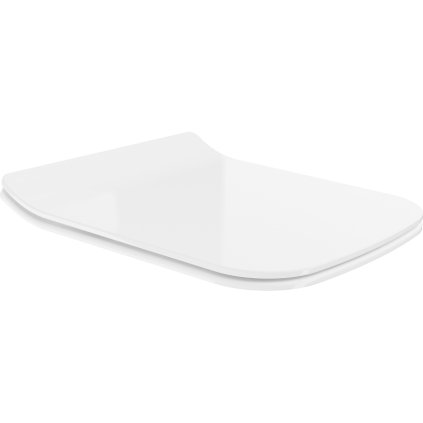 Mexen Cube, vékony, lassan záródó WC ülőke, duroplast, fehér fényes, 39240000