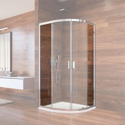 512455 1 mereo pevny diel skleneny s profilom a tesnenim pre ck608b k 80x80x190cm point mer cknd10k2