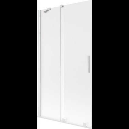 Mexen Velar, 2 szárnyas eltolható kádparaván 100 x 150 cm, 8 mm matt üveg, fehér matt, 896-100-000-31-20