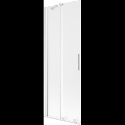 Mexen Velar, 2 szárnyas eltolható kádparaván 70 x 150 cm, 8 mm matt üveg, fehér matt, 896-070-000-31-20