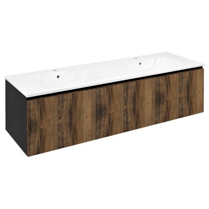 513811 sapho lorea skrinka s dvojumyvadlom 181x46x51 5cm 90 90cm dub collingwood cierna matna le090 1935 03