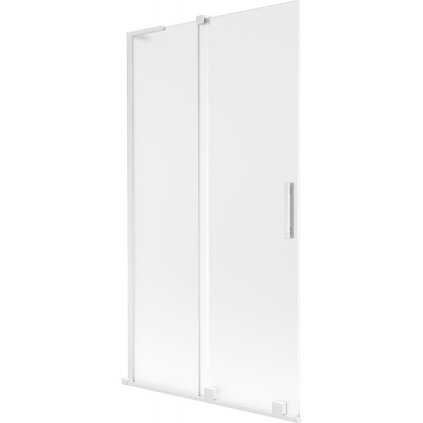 Mexen Velar L, 2 szárnyas eltolható kádparaván 100 x 150 cm, 8 mm matt üveg, fehér matt, 896-100-003-31-20