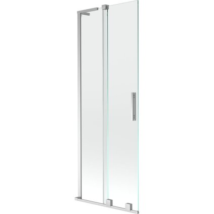 Mexen Velar L, 2 szárnyas eltolható kádparaván 70 x 150 cm, 8mm átlátszó üveg, króm profil, 896-070-003-01-01