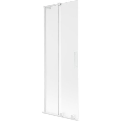 Mexen Velar L, 2 szárnyas eltolható kádparaván 70 x 150 cm, 8 mm mattüveg, fehér matt, 896-070-003-31-20