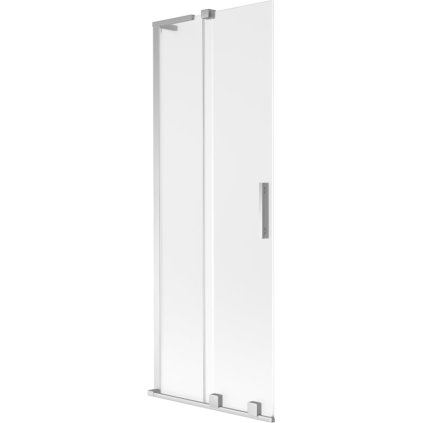 Mexen Velar L, 2 szárnyas eltolható kádparaván 70 x 150 cm, 8 mm mattüveg, króm, 896-070-003-31-01