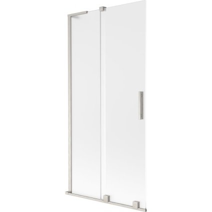 Mexen Velar L, 2 szárnyas eltolható kádparaván 95 x 150 cm, 8 mm matt üveg, csiszolt acél, 896-095-003-31-97