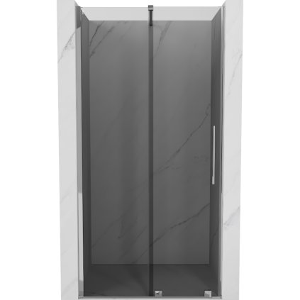 Mexen Velar, tolózuhanyajtó nyitáshoz 120 cm, 8 mm szürke üveg, króm, 871-120-000-41-01