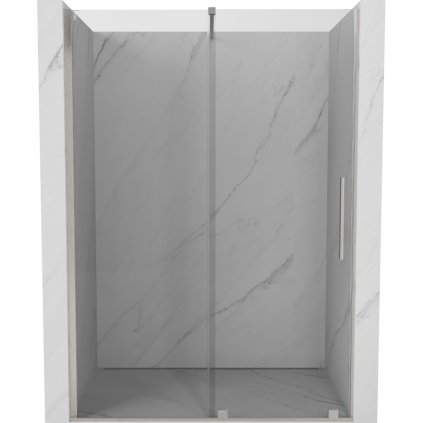 Mexen Velar, tolózuhanyajtó nyitáshoz 140 cm, 8 mm átlátszó üveg, csiszolt acél, 871-140-000-01-97