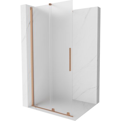 498113 mexen velar sprchova zastena s posuvnymi dverami walk in 110 x 200 cm 8mm sklo namraza medena matna 871 110 000 33 65