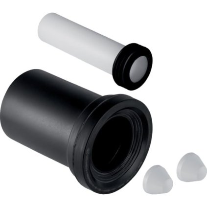 Geberit, GEBERIT hulladékcsatlakozó készlet fali WC-hez, hossza 18,5 cm, krómozott matt, 152.426.46.1