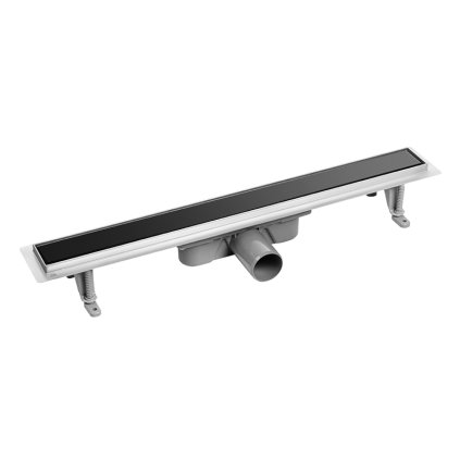 438908 laveo basso linearny odtok s mriezkou 100 cm cierna matna lav cob 710s