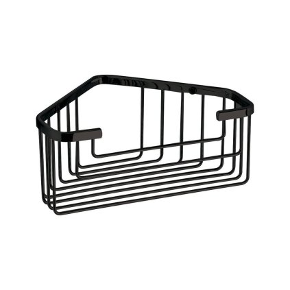 112968 gedy smart polica rohova 200x80x151mm cierna matna 2483 14