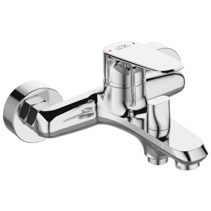 Laveo Rondo, falra szerelhető kád/zuhany csaptelep h-107, króm, LAV-BLX_010D
