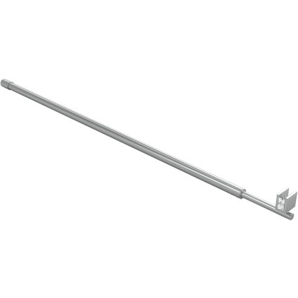 CERANO - Kerek zuhanytartó, teleszkópos Onyx - króm - 75-140 cm, CER-CER-423346