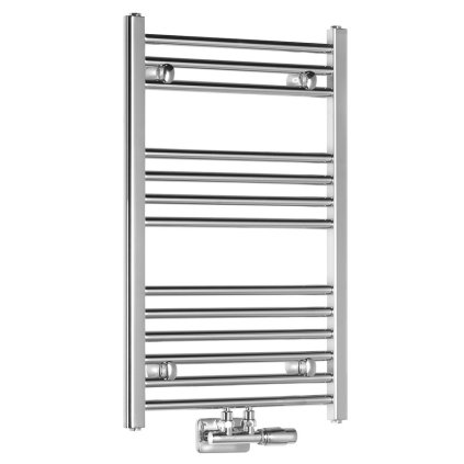 Aqualine, ALYA fűtőelem egyenes 500x803mm, központi csatlakozás, króm, LLS301