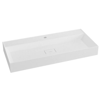 Sapho, GODIVA mosdó, öntött márvány, 96x44 cm, fehér, GU096