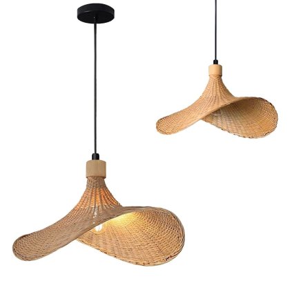518410 toolight bambusove zavesne svietidlo 30cm 1xe27 app1642 1cp prirodna hneda cierna osw 05140