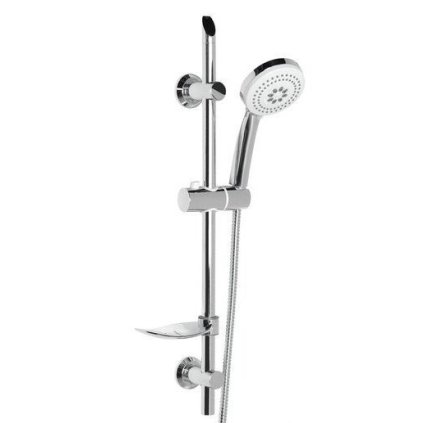 Aqualine, SUNRA zuhanygarnitúra szappantartóval, csúszó tartóval, króm, 11444