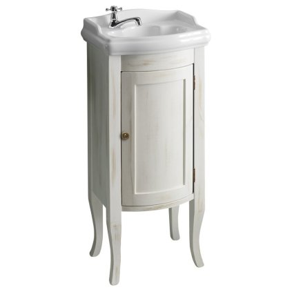 Sapho, RETRO mosdószekrény 36,5x85x29cm, antik fehér, 1641