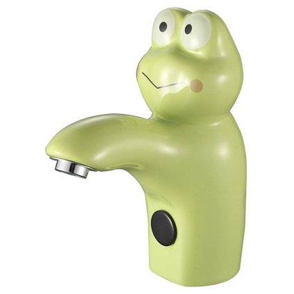 Sapho, érzékelőállvány kerámia elem 6V DC (4xAA), béka, zöld, PS402G