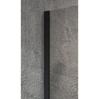 Gelco, VARIO fali profil 200mm zuhanyparavánhoz 8mm üveghez, fekete, GX1014