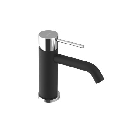 Sapho, ULTRAMIX talapzatos mosdócsaptelep lefolyó nélkül, matt fekete/króm, UT002BC