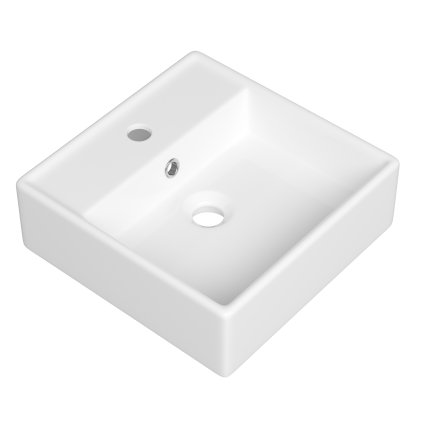 552442 gamma biwu umyvadlo na dosku 380x380x125 mm biela leskla gma uc biwu