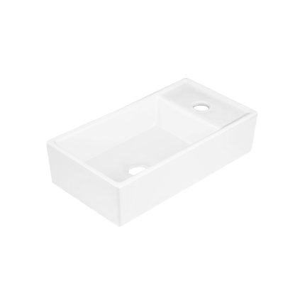 552613 gamma pako umyvadlo na dosku 410x220x110 mm biela leskla gma uc pako