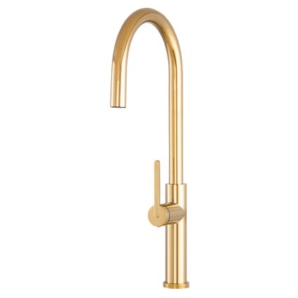 Gamma Slender, magas mosogató csaptelep kihúzható kifolyóval, h-540, fényes arany, GMA-BS-GD