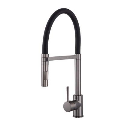 Gamma Vento, mosogató csaptelep rugalmas karral és 2 funkciós kifolyóval, grafit, GMA-BVOK-GM