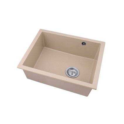 Gamma Decor 5040, 1 rekeszes gránit mosogató 560x460x180 mm, bézs, GMA-ZLE000083