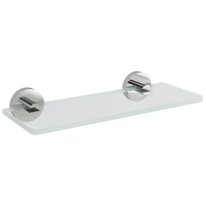 489587 sapho x round sklenena polica 300mm chrom cire sklo xr009 13