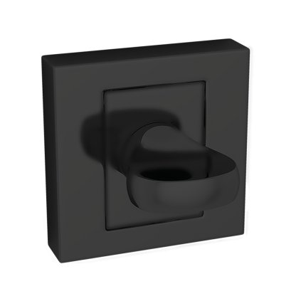 Kuchinox, fogantyú rozetta WC zárhoz, matt fekete, LAV-LK5_903A